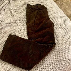 Salomon brown corduroy ski/snowboard pants men’s size M